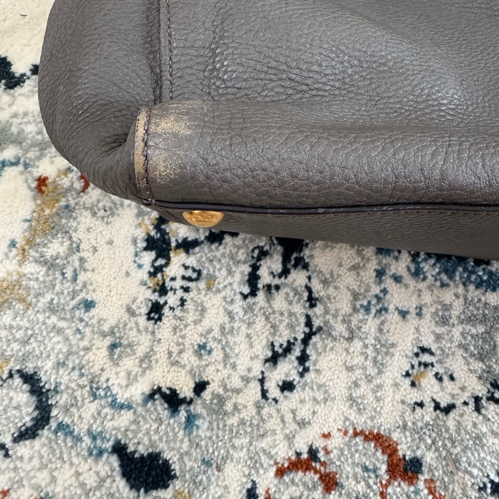 Prada Dark Gray Leather Tote Bag - Picture 16 of 16